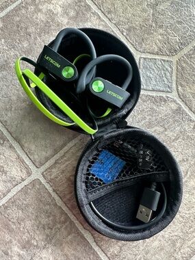 Letscom Bluetooth Earbuds Around Neck Wire Water Resistant Gym/Fitness